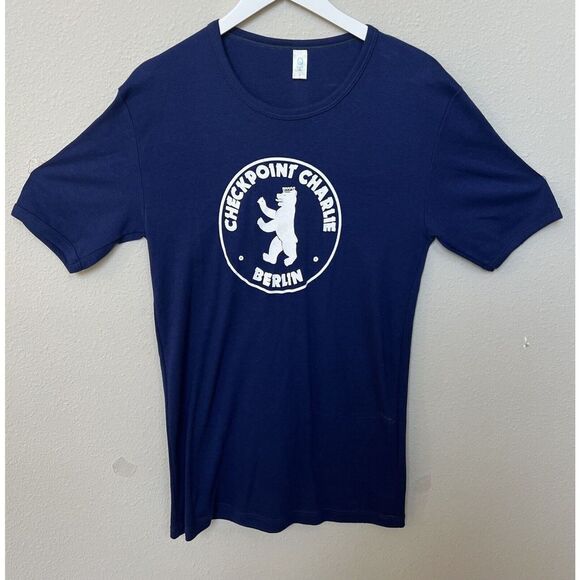 Vtg Checkpoint Charlie T-Shirt Mens Size 8‎ - Picture 1 of 7